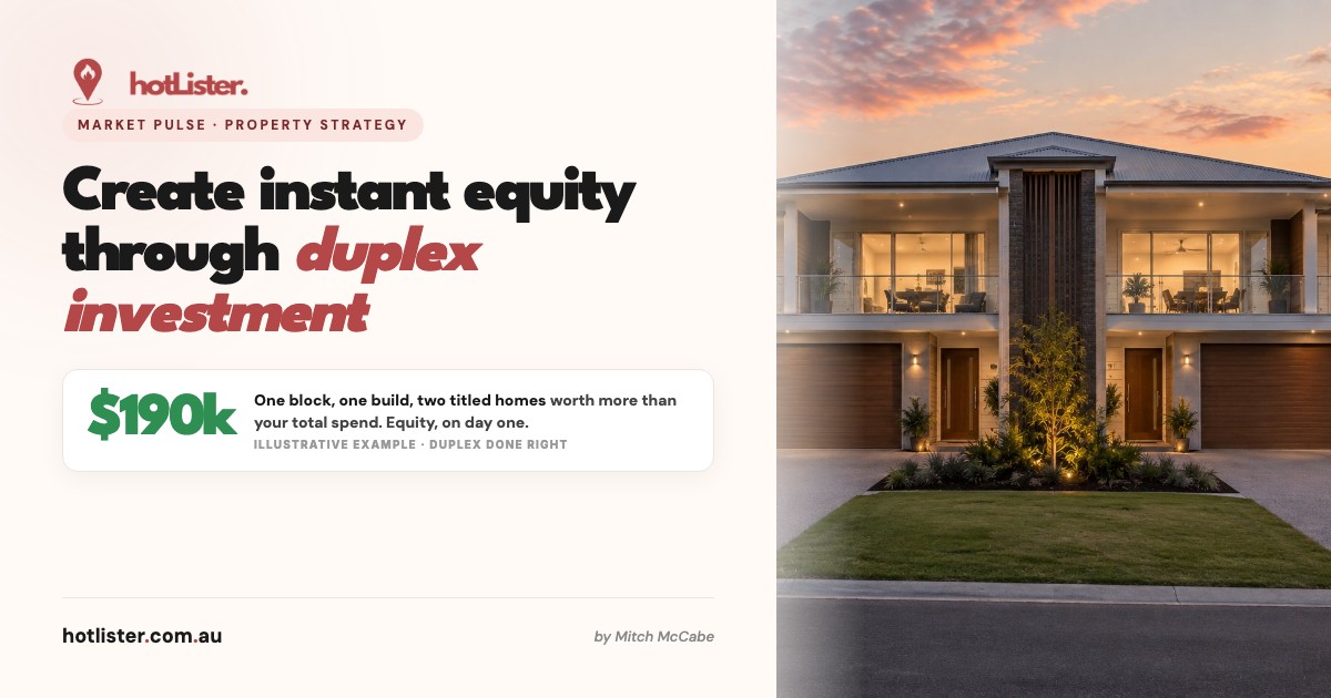 Create Instant Equity Through Duplex Investment