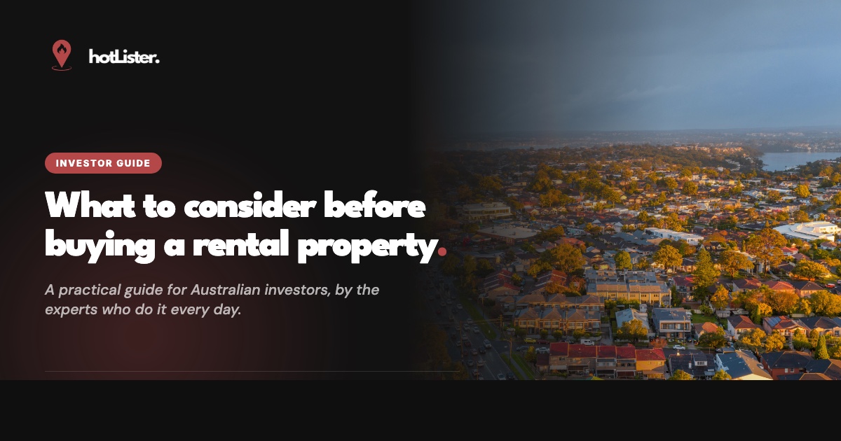 What to consider before buying a rental property