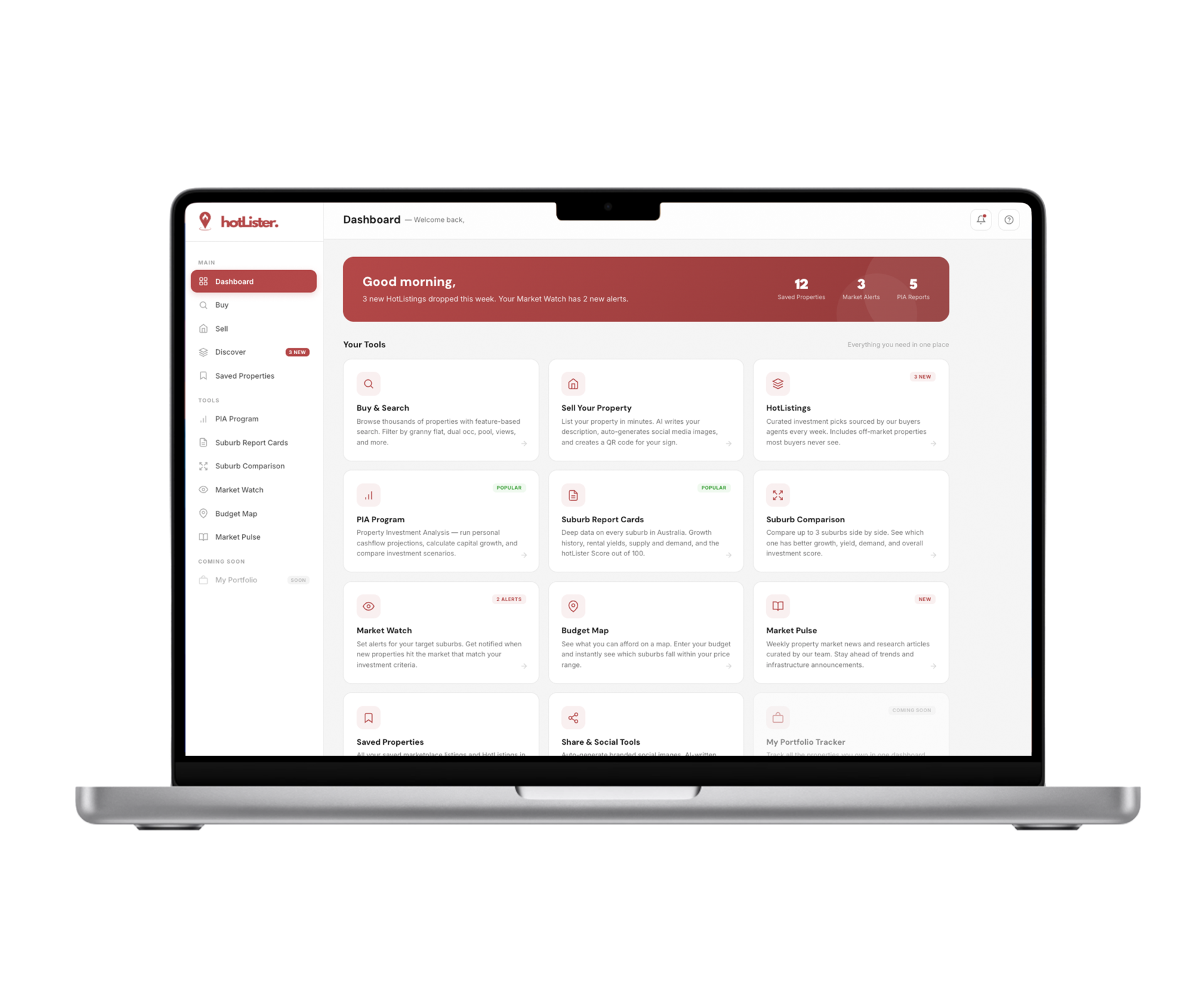 hotLister Members Dashboard